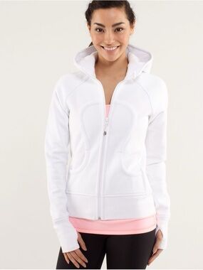 ◾️3/$25 Lululemon White Scuba Hoodie